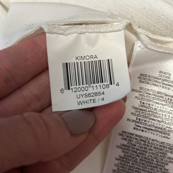 White BCBG Maxazria “Kimora” Gown - Picture 4 of 5